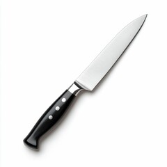 Stylish Kitchen Knife with Dark Wood Handle