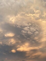 Obraz premium sunset sky with clouds