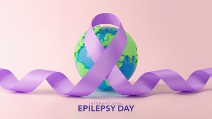 Global purple ribbon promotes epilepsy awareness and understanding.