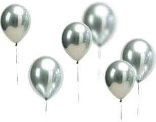 Metallic Pastel Green Balloons Clipart Photo Overlays