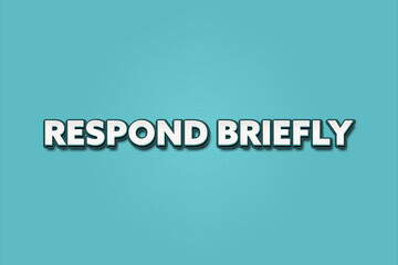 Respond briefly. A Illustration with white text isolated on light green background.