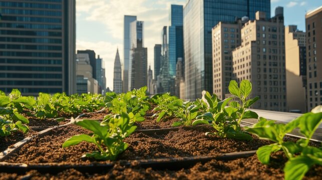 Cultivos urbanos en azoteas de edificios
