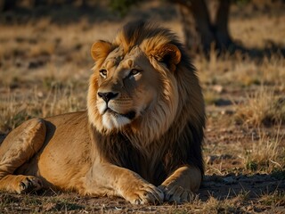Obraz premium Male lions resting.