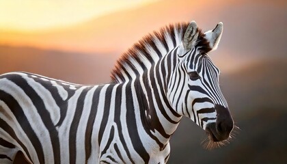 Intriguing patterns of a zebra's distinctive stripes. 