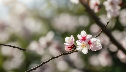 Blooming pink cherry blossoms embracing the beauty of spring