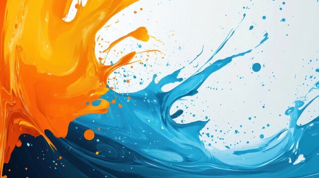Arte abstracto de colores vibrantes en una composici&oacute;n din&aacute;mica