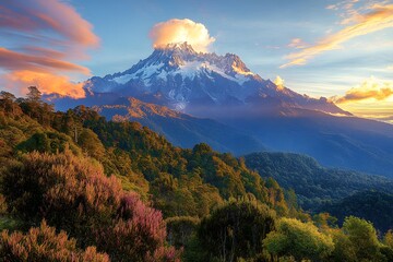 Mount kinabalu sunrise