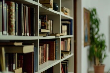 Books and plants in a cozy setting, perfect for study or relaxation