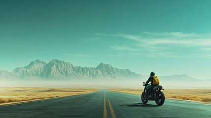 Solo Motorcycle Road Trip Desert Highway Adventure