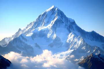 Obraz premium Jungfrau snowy peak