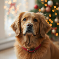 Dog Nova Scotia Duck Tolling Retriever, Christmas and New Year