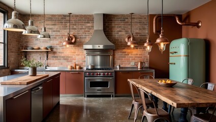 Modern kitchen interior.