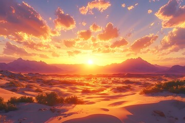 Fototapeta premium Chihuahuan desert sunset