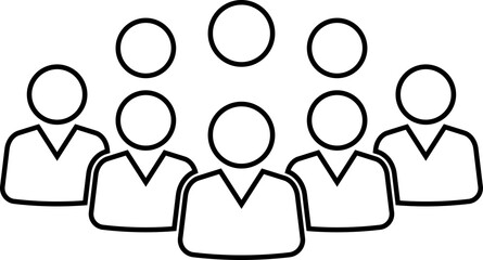 People group icon set team worker user. Employee people group icon team staff. User profile symbol. Group of people or group of users. Persons symbol.