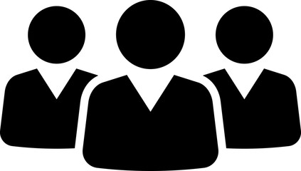 People group icon set team worker user. Employee people group icon team staff. User profile symbol. Group of people or group of users. Persons symbol.