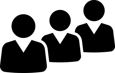People group icon set team worker user. Employee people group icon team staff. User profile symbol. Group of people or group of users. Persons symbol.