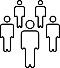 People group icon set team worker user. Employee people group icon team staff. User profile symbol. Group of people or group of users. Persons symbol.