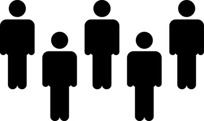 People group icon set team worker user. Employee people group icon team staff. User profile symbol. Group of people or group of users. Persons symbol.