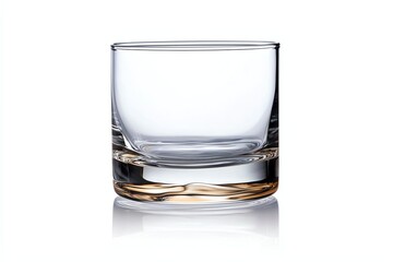 A sophisticated, empty glass resting on a smooth surface, ideal for serving whiskey or cocktails. Perfect for bar or dining settings, highlighting elegance and simplicity.