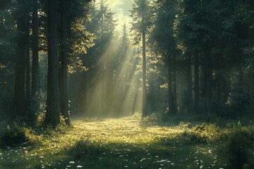 Obraz premium Bialowieza primeval forest