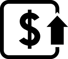 Currency Exchange. Currency exchange rate icon. Stock market. Cost reduction. Cost increase icon. Price reduced, discount icon. Financial or business sign