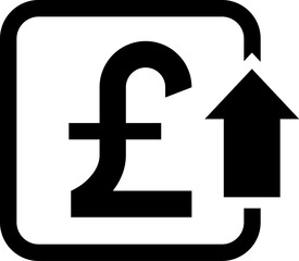 Currency Exchange. Currency exchange rate icon. Stock market. Cost reduction. Cost increase icon. Price reduced, discount icon. Financial or business sign