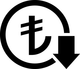 Currency Exchange. Currency exchange rate icon. Stock market. Cost reduction. Cost increase icon. Price reduced, discount icon. Financial or business sign