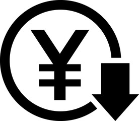 Currency Exchange. Currency exchange rate icon. Stock market. Cost reduction. Cost increase icon. Price reduced, discount icon. Financial or business sign
