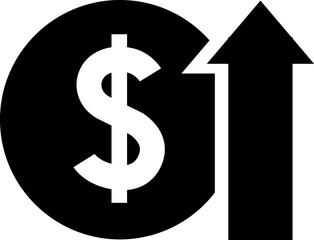 Currency Exchange. Currency exchange rate icon. Stock market. Cost reduction. Cost increase icon. Price reduced, discount icon. Financial or business sign
