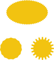 shopping labels collection. Sale or discount sticker. Starburst red sticker set. Special offer price tag. Supermarket promotional badge. Promo stickers with star edges.