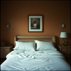 View of bed in bedroom