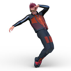 サイバーマン　3DCGレンダリング