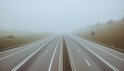 Naklejka premium Beauty of Empty Highway