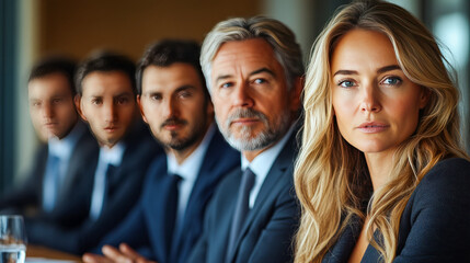 Group of diverse business professionals in a meeting