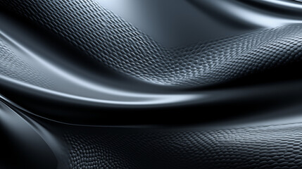 Dark abstract textured waves