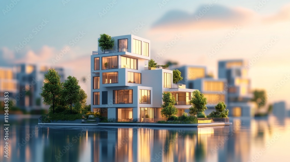 Poster this stunning waterfront property features contemporary architecture with clean lines and abundant g