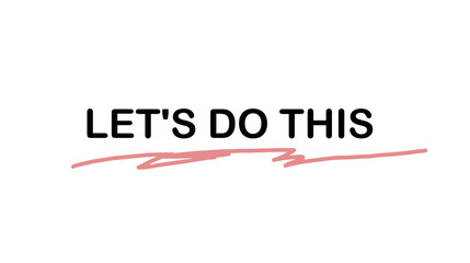 Let's do this, highlighted with a colored marker