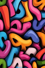 Obraz premium Colorful assortment of playful numbers on a dark background