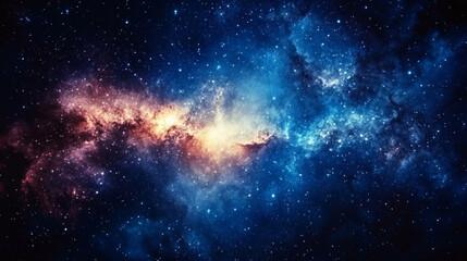 Obraz premium Luminous Galaxy, Cinematic Cosmic, Space