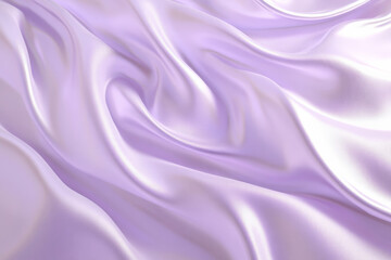 Fototapeta premium Smooth satin fabric texture, soft lavender tones with subtle folds and a gentle sheen, elegant and tactile