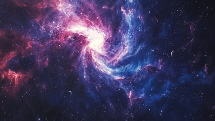 Fototapeta premium Luminous Galaxy, Cinematic Cosmic, Space