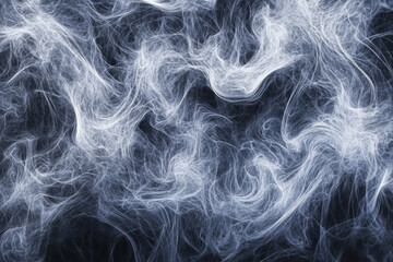 Obraz premium Abstract smoke swirl texture, soft flowing patterns of gray and white against a dark background, ethereal and dynamic