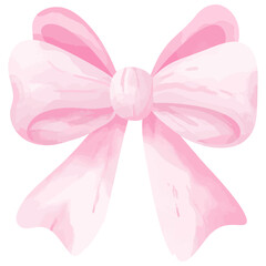 Coquette Watercolor Pink Ribbon Charm
