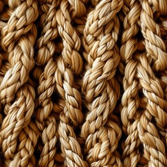 Seamless Pattern of Woven Fabric, Natural Texture, Textile Background, Brown Color Palette