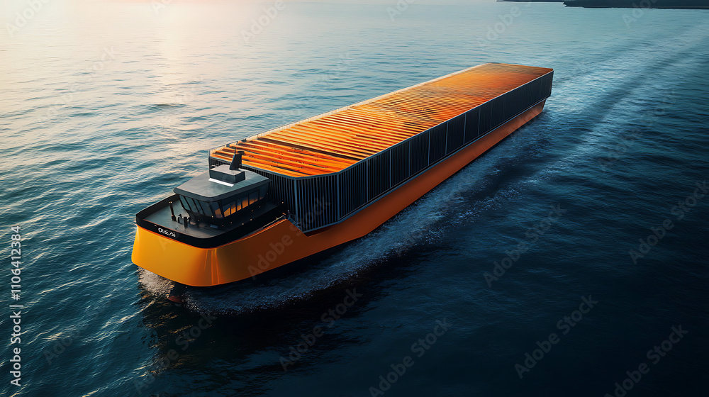 Poster Automated cargo ship with self-navigating systems and zero-emission propulsion
