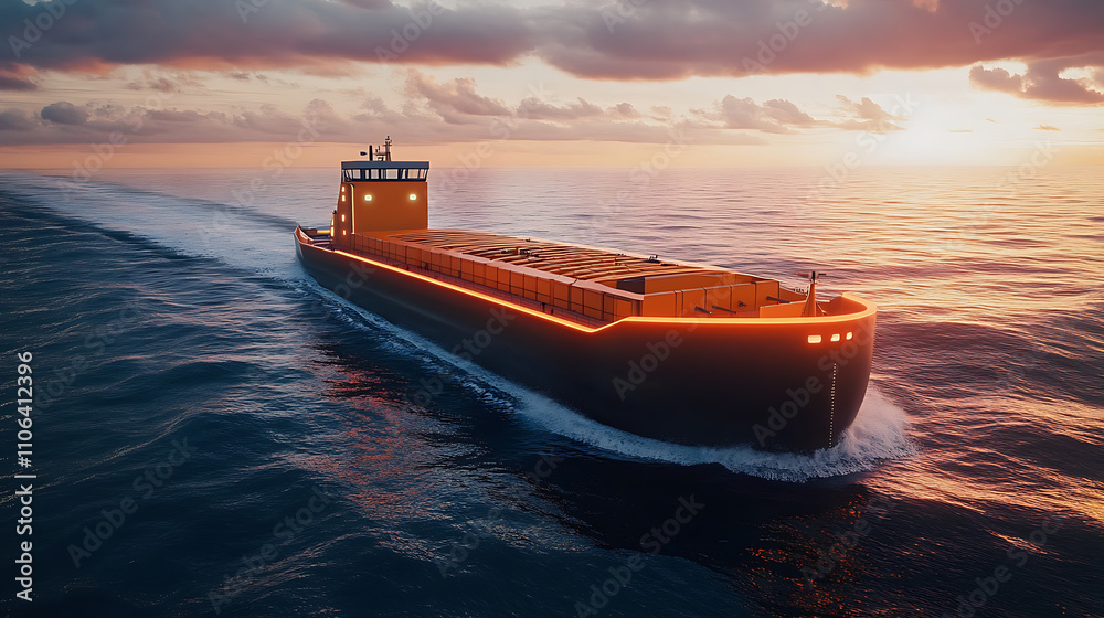 Poster Automated cargo ship with self-navigating systems and zero-emission propulsion