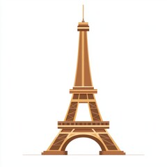 Eiffel Tower Illustration - Iconic Parisian Landmark