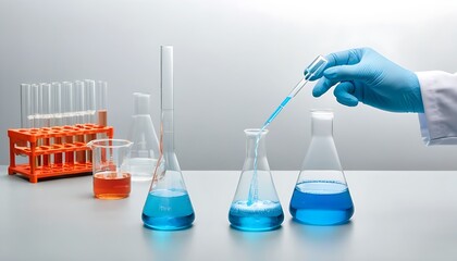 Precise laboratory operations, accurate measurement and mixing of chemical liquids