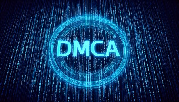 "Digital Image with DMCA and Technological Background"

