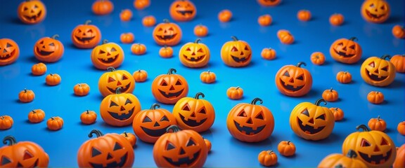 Candies in the shape of pumpkins for Halloween